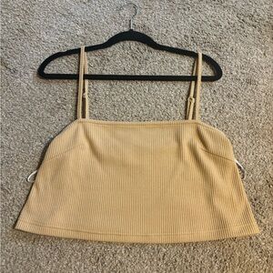Sabo Skirt Tan Ribbed Tank Top